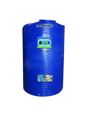 แทงค์น้ำ PE P&S ขนาด 1500 ลิตร รุ่น PS1500