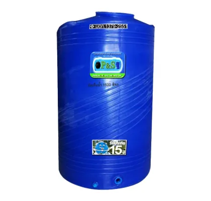 แทงค์น้ำ PE P&S ขนาด 1500 ลิตร รุ่น PS1500