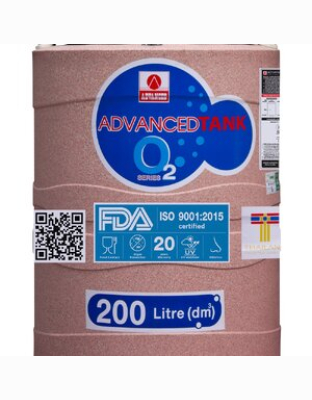 ถังเก็บน้ำบนดินPE ADVANCE O2 ความจุ 200 ลิตร รุ่น O2S-200 **แถมลูกลอยฟรี**