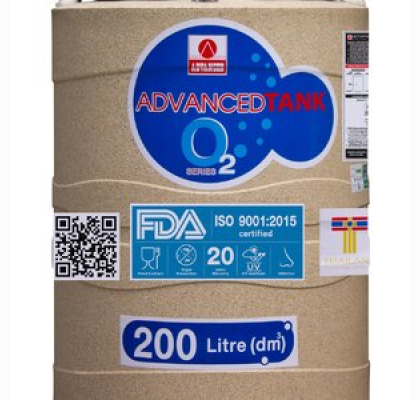 ถังเก็บน้ำบนดินPE ADVANCE O2 ความจุ 200 ลิตร รุ่น O2S-200 **แถมลูกลอยฟรี**
