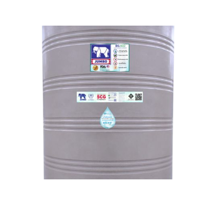 ถังเก็บน้ำบนดินPE จัมโบ้ Eco Elixir ขนาด 5000 ลิตร รุ่น JGNX5000S/T ป้องกันตะไคร่น้ำ **แถมลูกลอยฟรี**