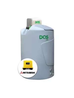 แทงค์น้ำพลาสติก PE DOS DX5 1000 ลิตร + ปั๊มน้ำ MITSUBISHI 300 วัตต์ รุ่น DX5 1000+EP-305R