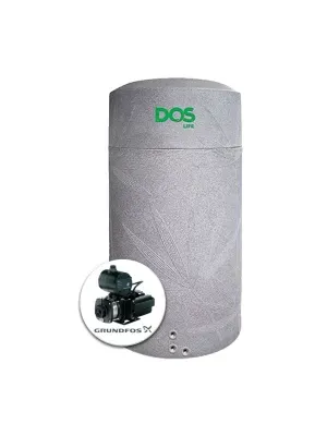 แทงค์น้ำพลาสติก PE DOS 1500 ลิตร + ปั๊มน้ำ GRUNDFOS 900 วัตต์ รุ่น NSN1500+CMB5-46