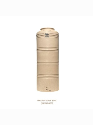 ถังเก็บน้ำบนดินPE จัมโบ้ Grand Elixir ขนาด 800 ลิตร รุ่น JGMX800S/T ป้องกันตะไคร่น้ำ **แถมลูกลอยฟรี**