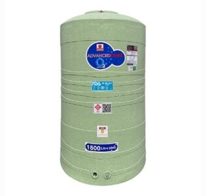 ถังเก็บน้ำบนดินPE ADVANCE O2 ความจุ 1500 ลิตร รุ่น O2S-1500 **แถมลูกลอยฟรี**