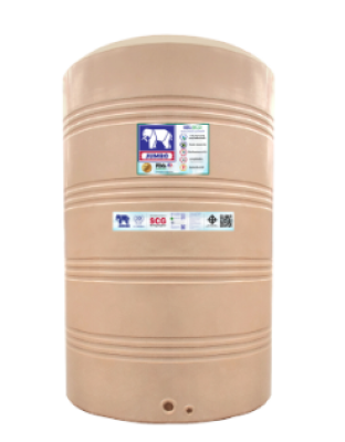ถังเก็บน้ำบนดินPE จัมโบ้ Eco ขนาด 4000 ลิตร รุ่น JGN4000S ป้องกันตะไคร่น้ำ **แถมลูกลอยฟรี**