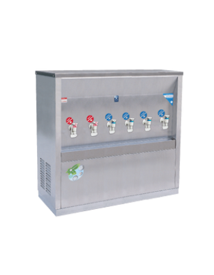 ตู้ทำน้ำร้อน น้ำเย็นสแตนเลส แบบรังผึ้ง ชนิดต่อท่อ รุ่น MCH-6P (H2C4)